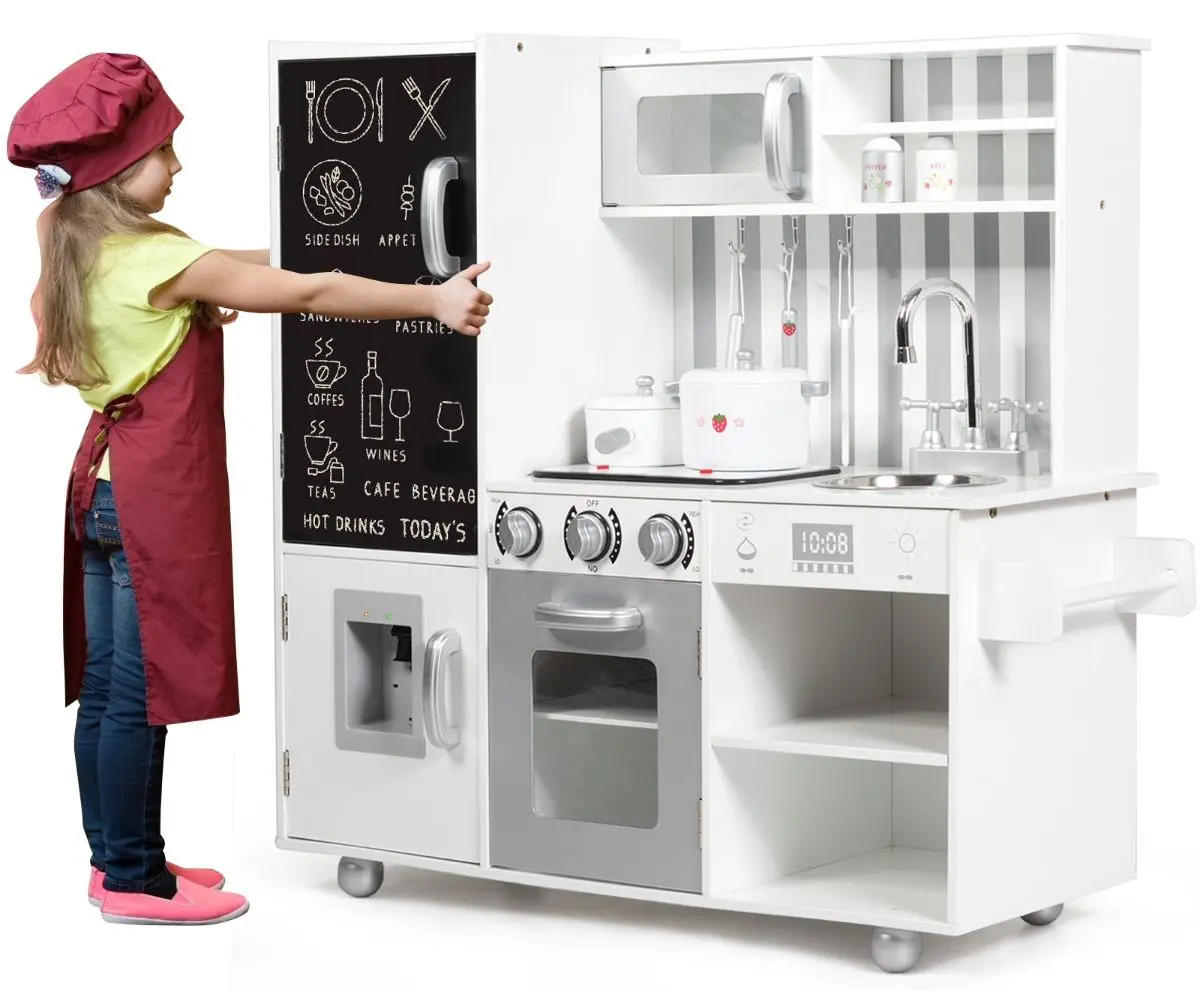 Bucatarie de joaca Costway TY326396 (White)