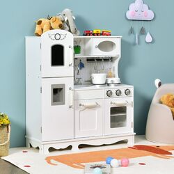 Bucatarie de joaca Costway TY327901 (White) Thumb