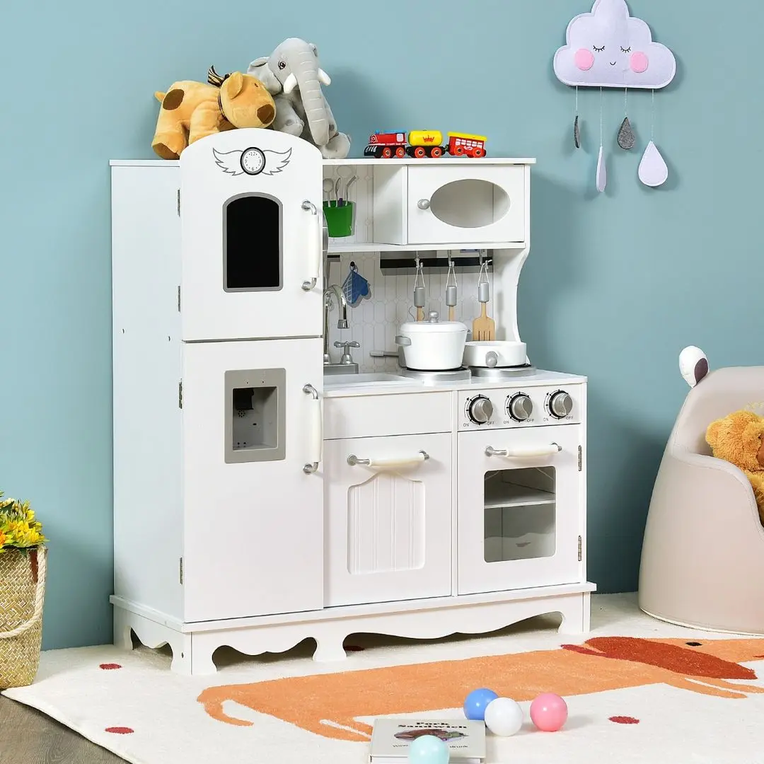 Bucatarie de joaca Costway TY327901 (White)