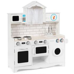 Bucatarie de joaca Costway TY327902 (White)