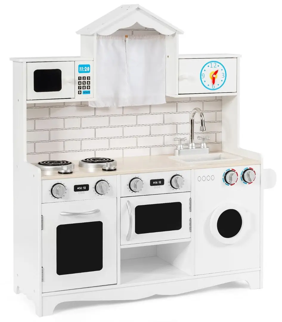 Bucatarie de joaca Costway TY327902 (White)