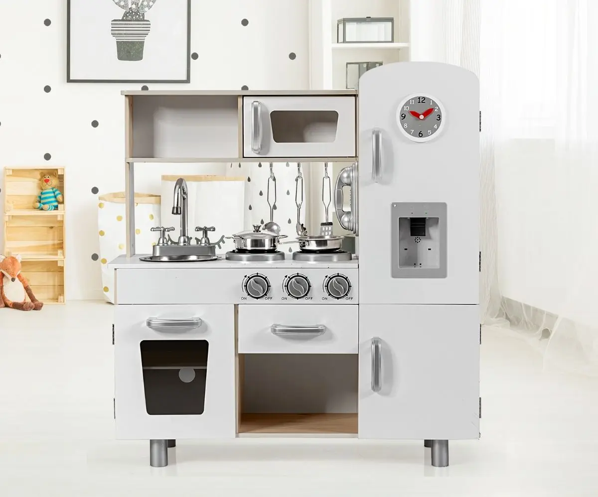 Bucatarie de joaca Costway TY327903 (White)