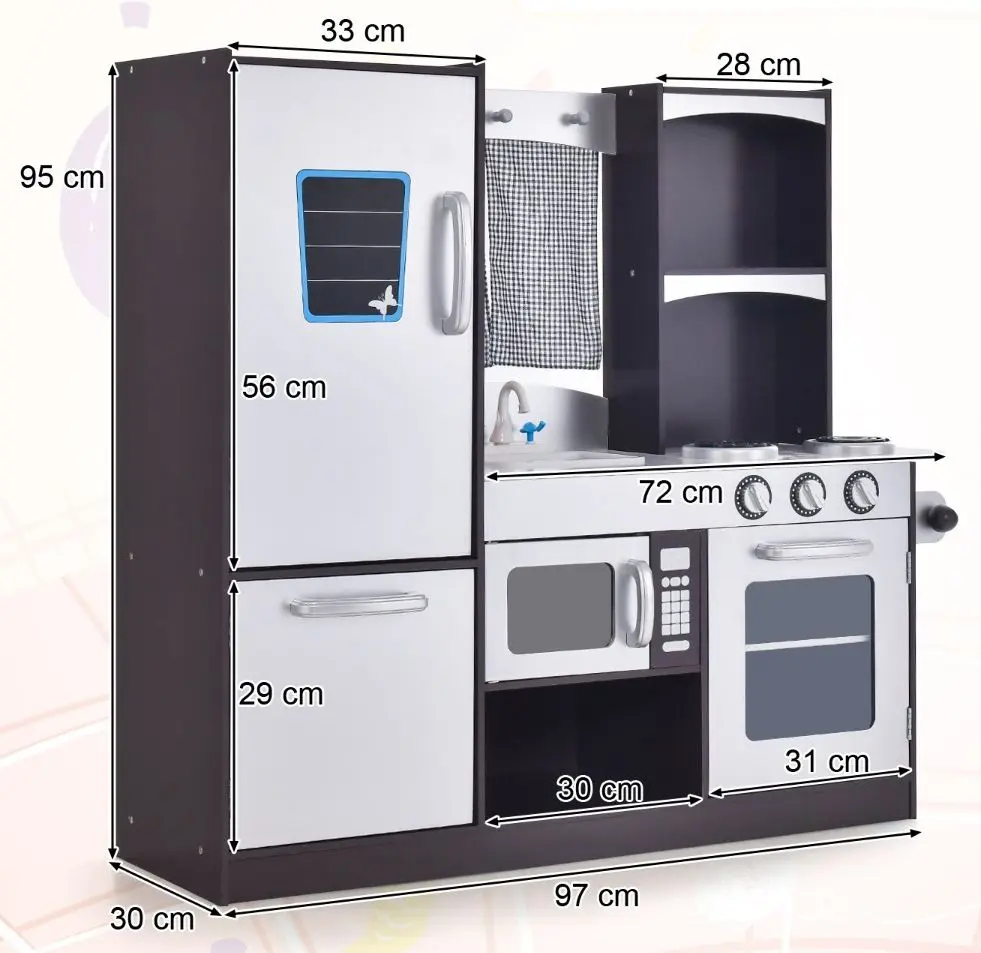 Игровая кухня Costway TY570396 (Brown/Silver)