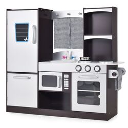 Bucatarie de joaca Costway TY570396 (Brown/Silver)