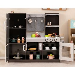 Игровая кухня Costway TY570396 (Brown/Silver) Thumb