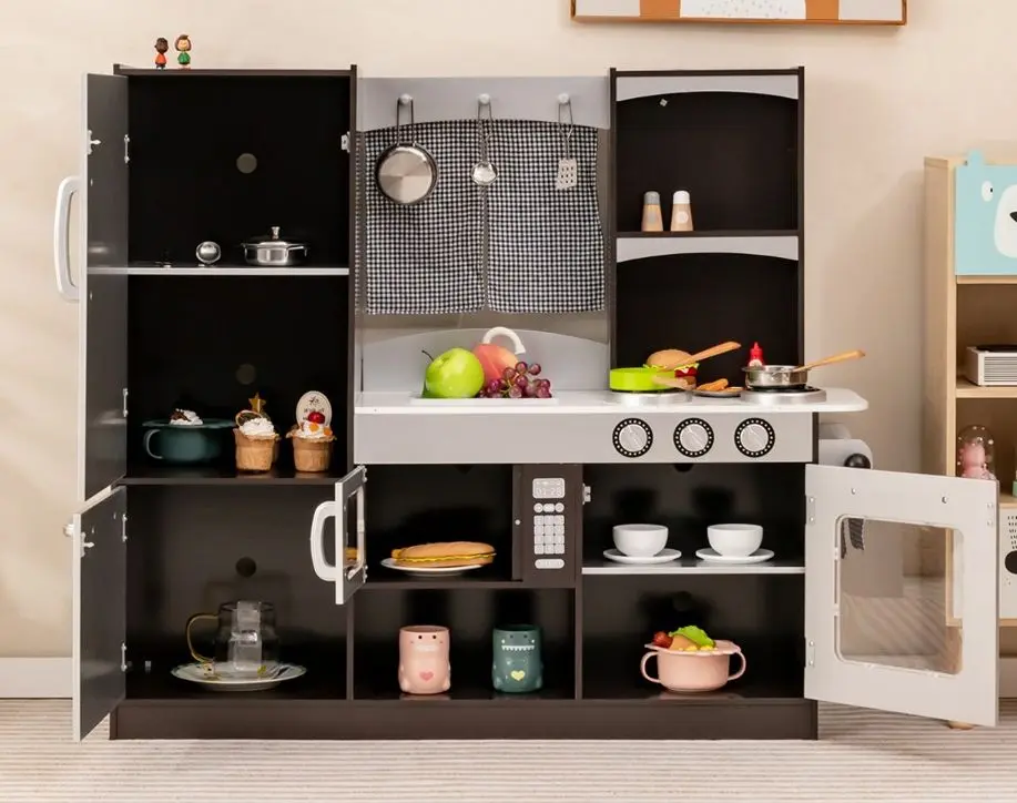 Игровая кухня Costway TY570396 (Brown/Silver)