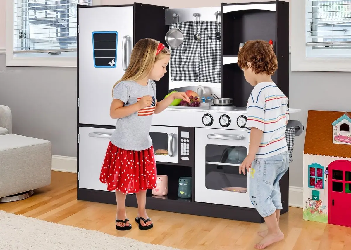 Игровая кухня Costway TY570396 (Brown/Silver)