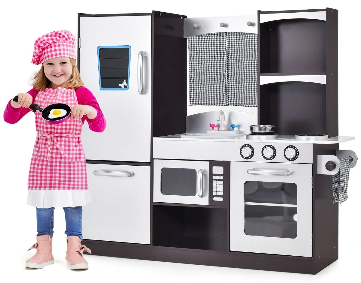 Игровая кухня Costway TY570396 (Brown/Silver)
