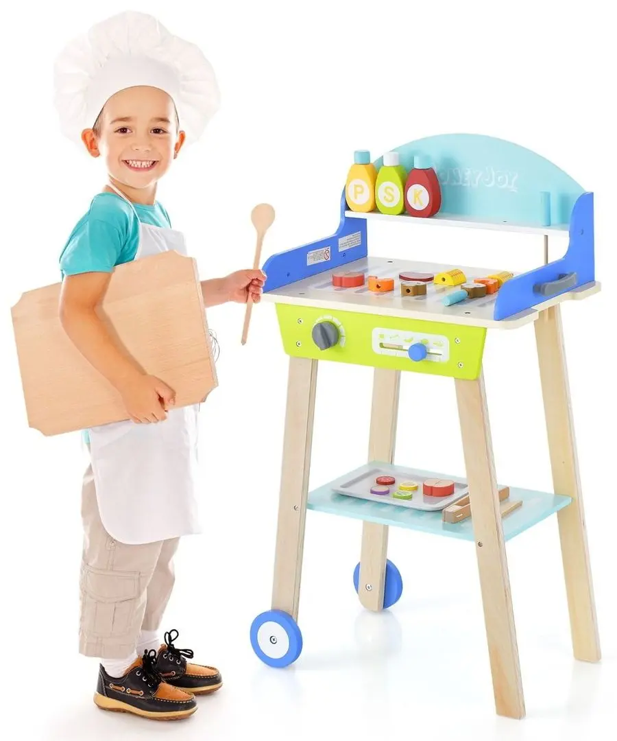 Set de joaca Costway Barbecue TM10038 (Blue/Green)