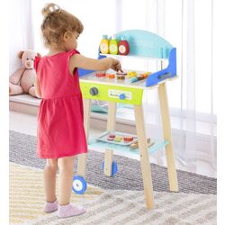 Set de joaca Costway Barbecue TM10038 (Blue/Green) Thumb