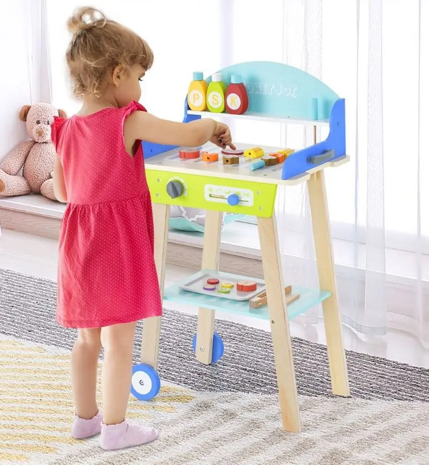 Set de joaca Costway Barbecue TM10038 (Blue/Green)