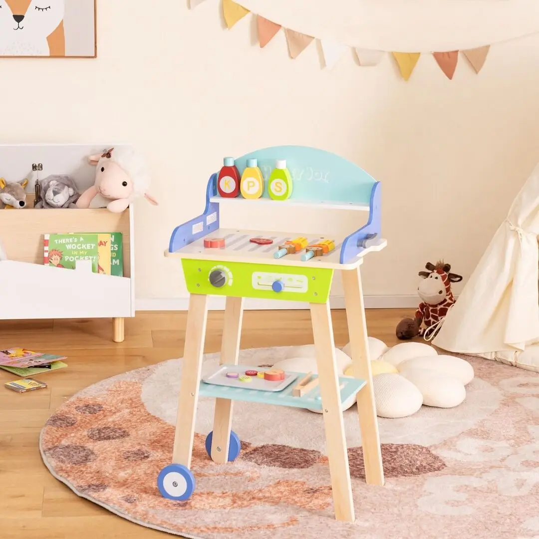 Set de joaca Costway Barbecue TM10038 (Blue/Green)