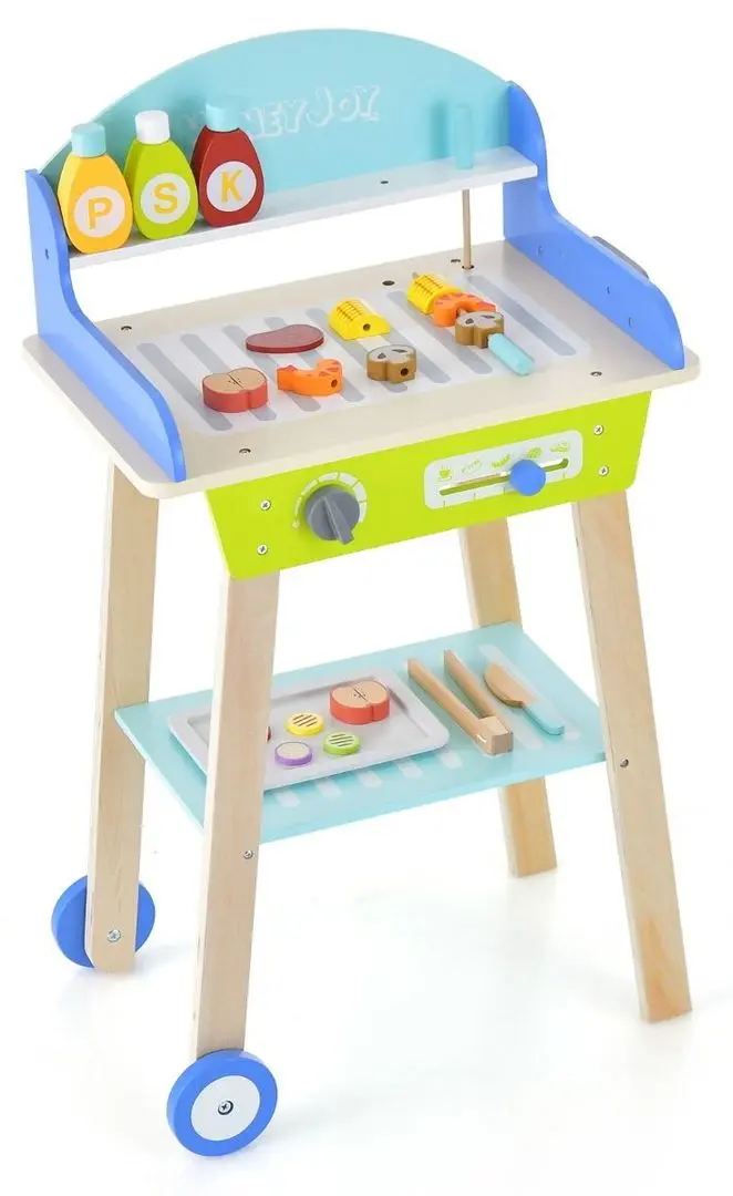 Set de joaca Costway Barbecue TM10038 (Blue/Green)