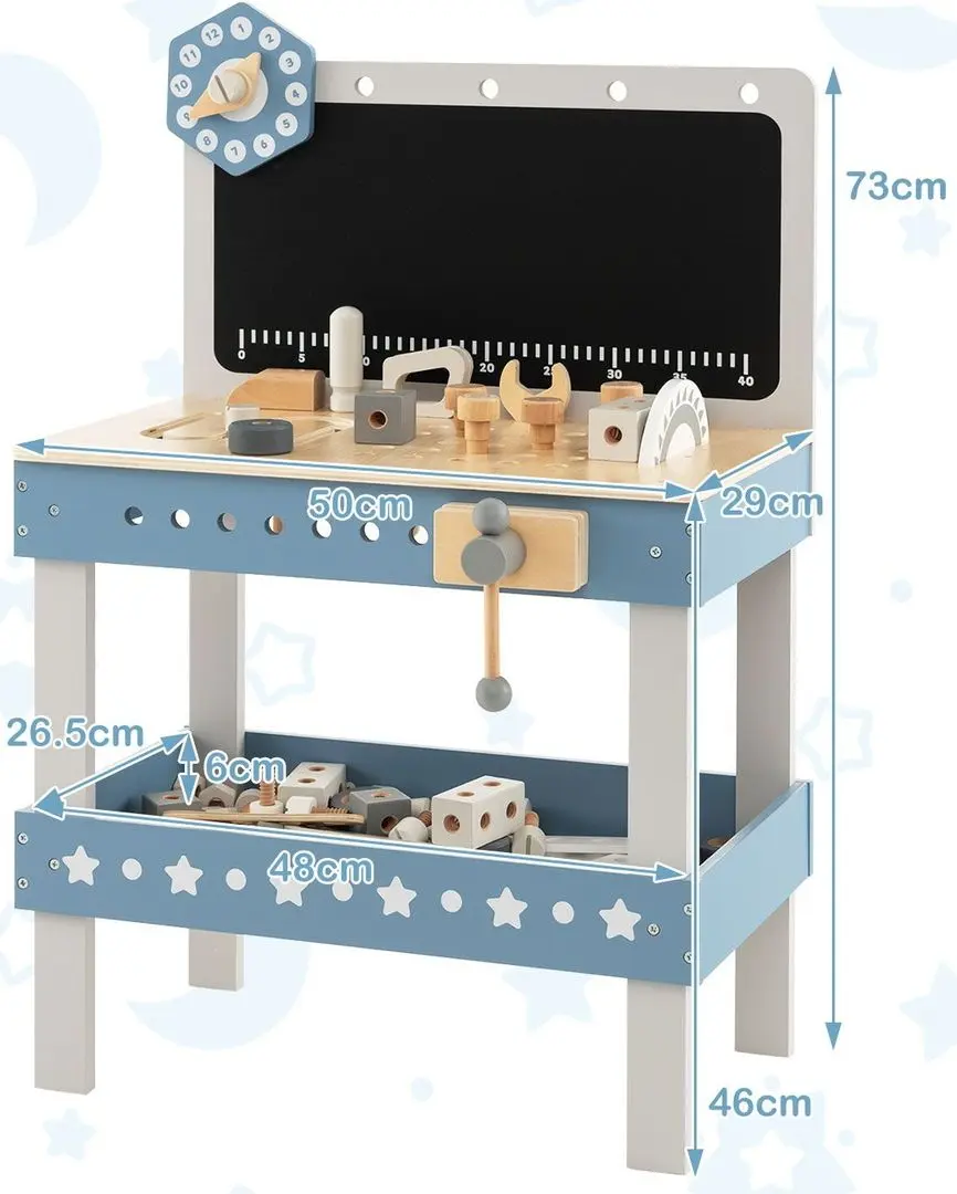 Set de joaca Costway TM10077BL (Blue/White) - 2