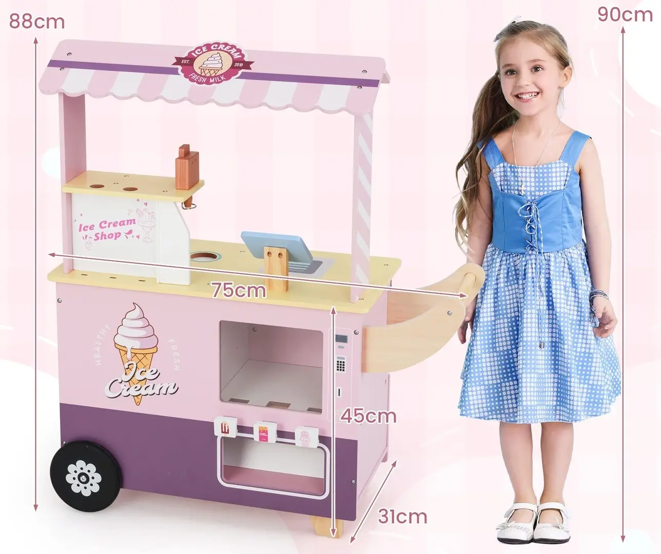 Set de joaca Costway TM10121PI (Pink)