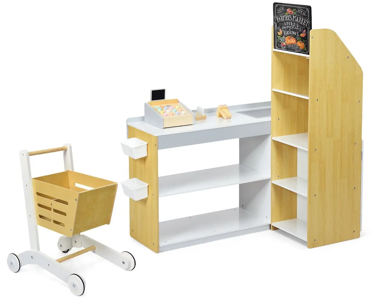 Игровой набор Costway TP10116 (White/Natural) - 2