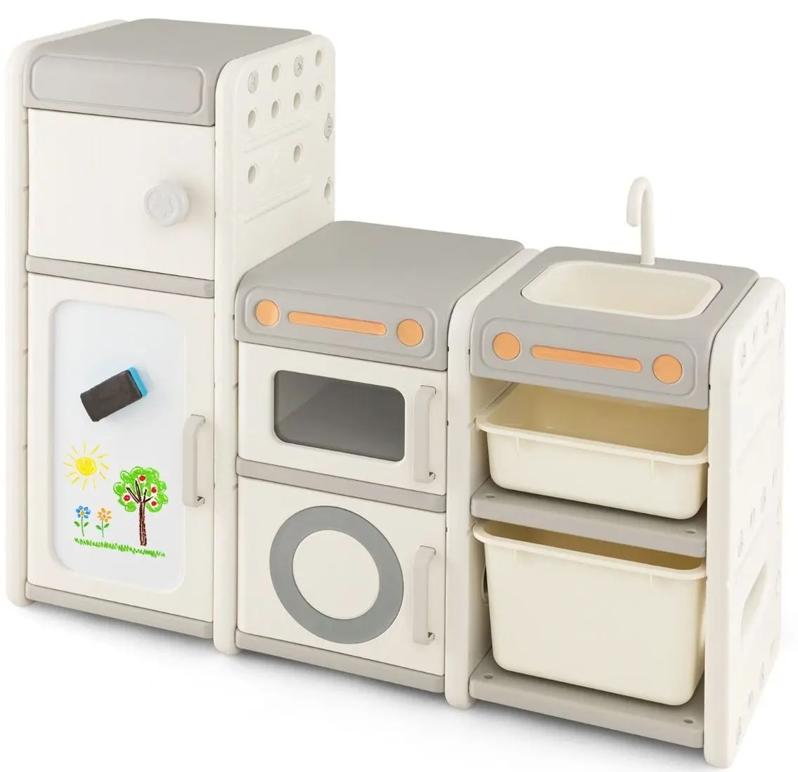 Set de joaca Costway TP10121GR (Beige/Grey)