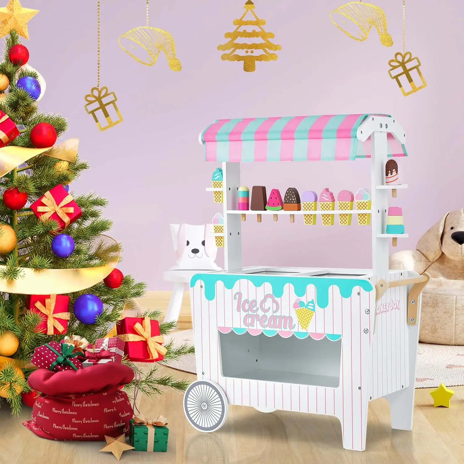 Set de joaca Costway TP10168WH (White/Синий/Розовый)