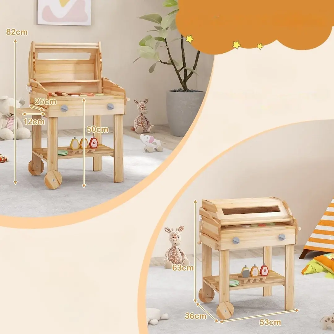 Set de joaca Costway TP10270NA (Natural)