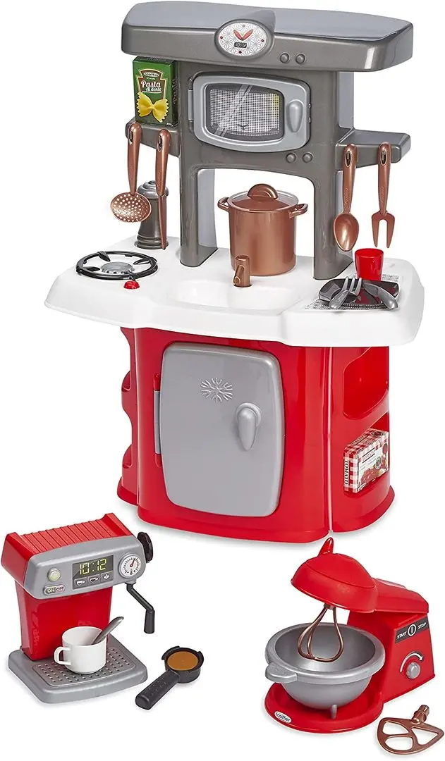 Игровая кухня 3в1 Ecoiffier 1689 (Grey/Red)