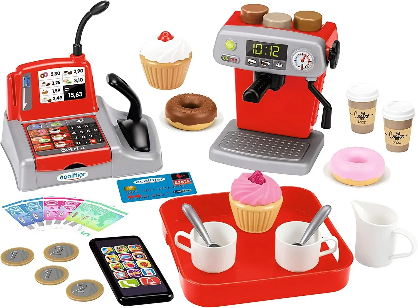 Игровой набор Ecoiffier Coffee Shop 2578 (Grey/Red)