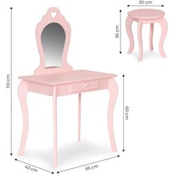 Masa de toaleta pentru copii Ecotoys FH-KF200011-P (Pink) Thumb