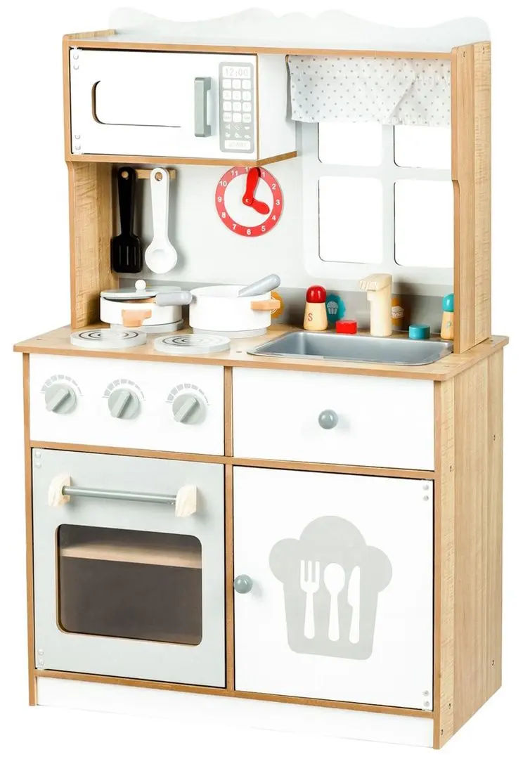 Bucatarie de joaca Ecotoys 7253 (White/Wood) - 2
