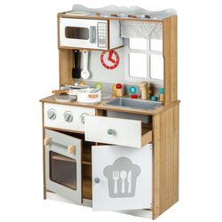 Bucatarie de joaca Ecotoys 7253 (White/Wood) Thumb