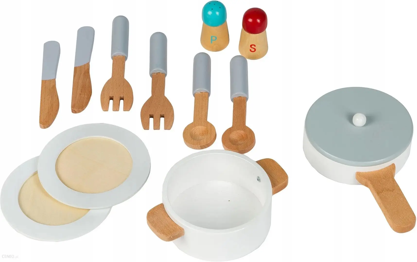 Bucatarie de joaca Ecotoys 7253 (White/Wood) - 6