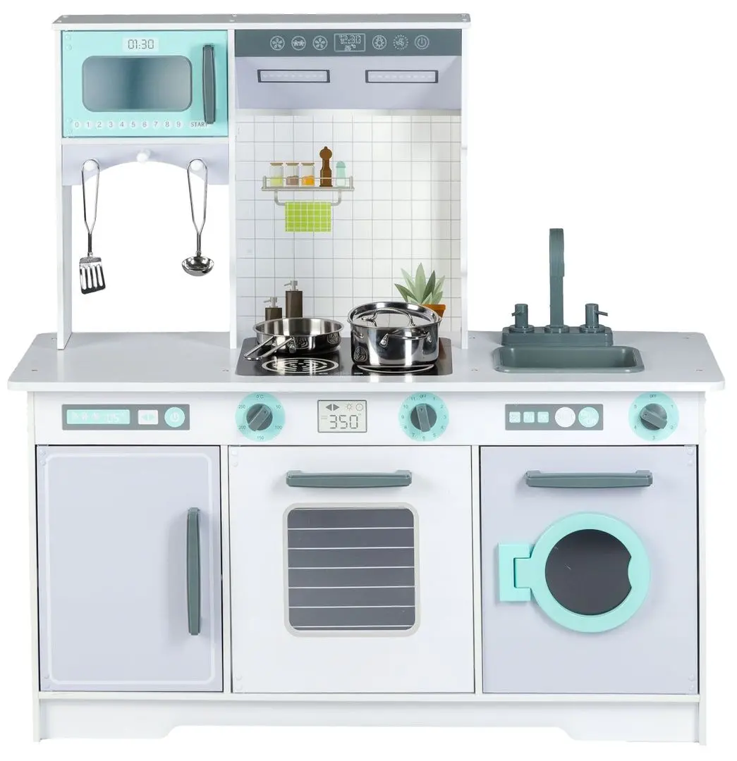 Bucatarie de joaca Ecotoys 7258 (White/Blue)