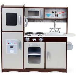 Bucatarie de joaca Ecotoys 7266 (Brown/Grey)