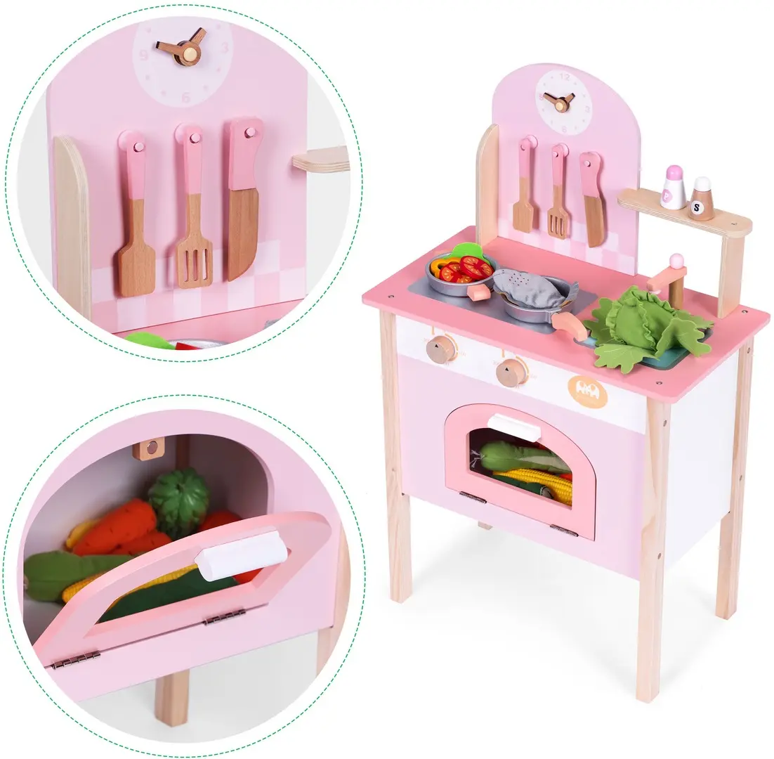 Игровая кухня Ecotoys HM232570 (Pink)