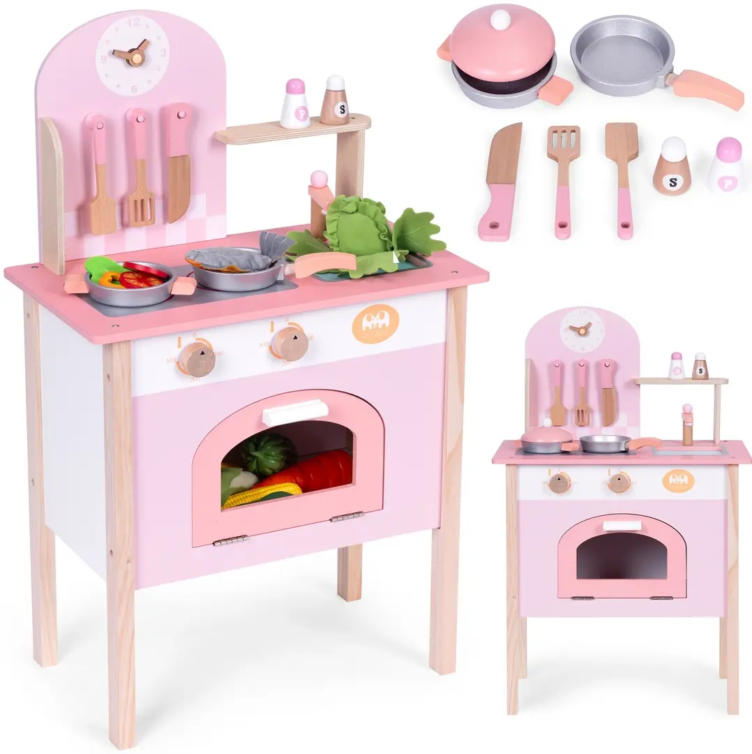 Игровая кухня Ecotoys HM232570 (Pink)