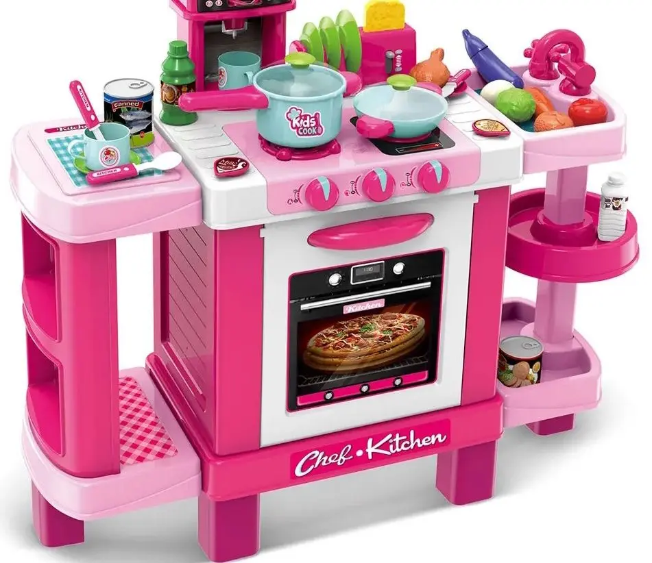 Bucatarie de joaca Enero Toys 1017570 (Pink) - 4