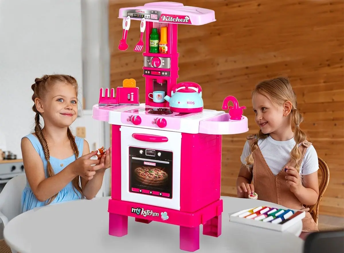 Bucatarie de joaca Enero Toys 1017587 (Pink)