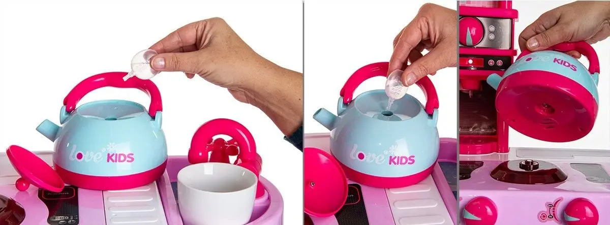 Bucatarie de joaca Enero Toys 1017587 (Pink)