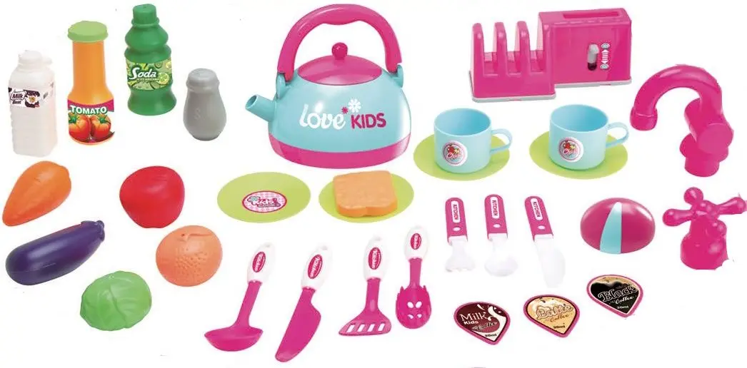 Bucatarie de joaca Enero Toys 1017587 (Pink)