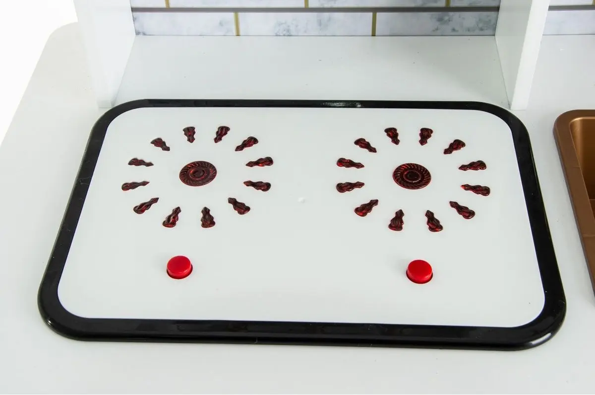 Bucatarie de joaca Enero Toys 1041100 (White/Pink) - 10