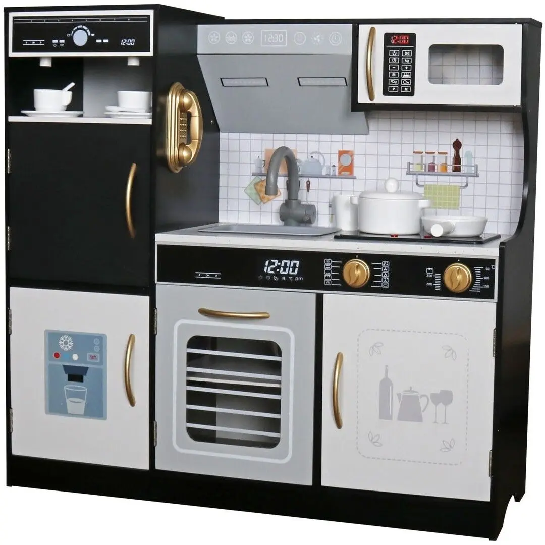 Bucatarie de joaca Enero Toys 1041117 (Black/White) - 2