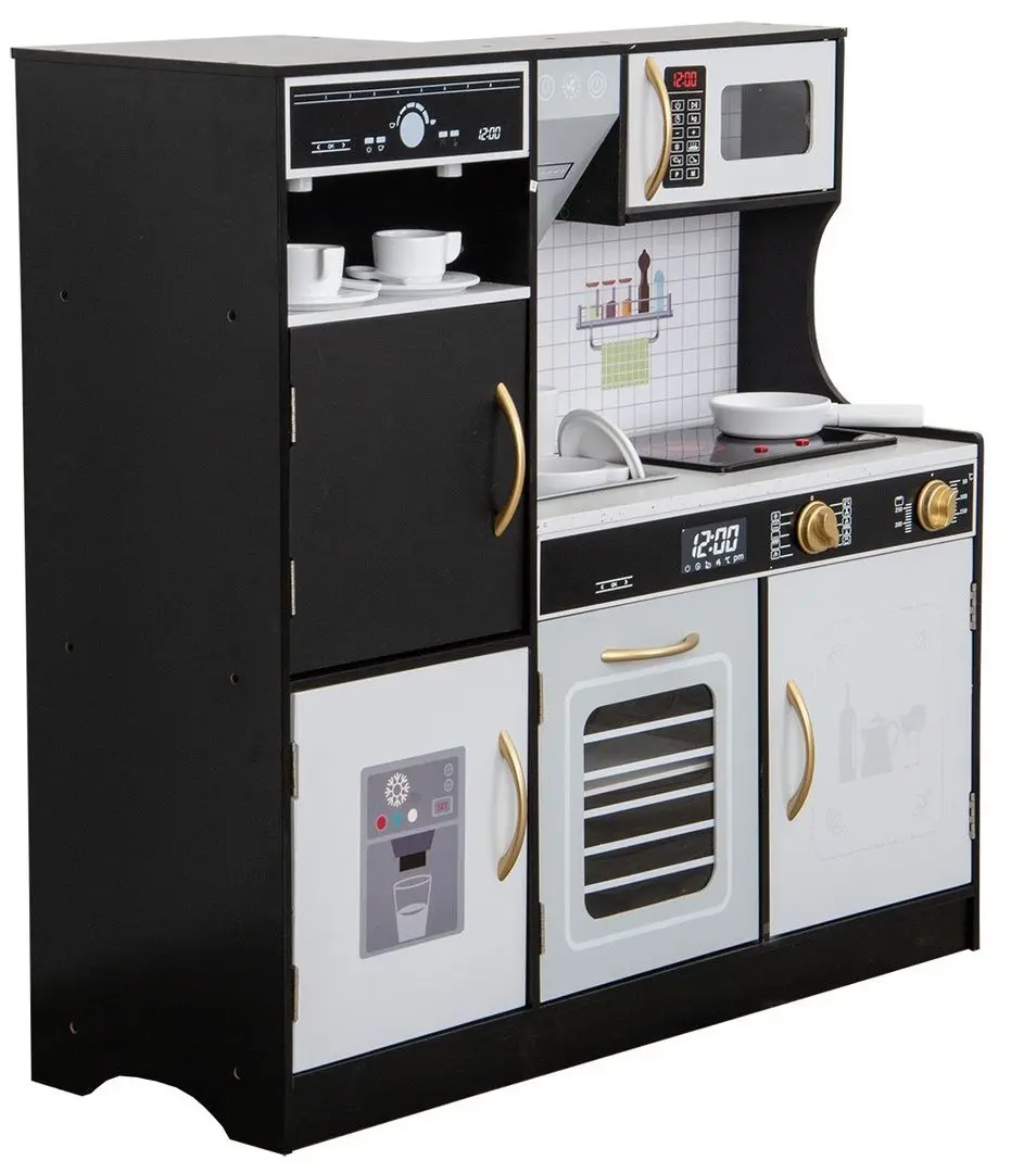 Bucatarie de joaca Enero Toys 1041117 (Black/White) - 3