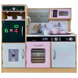 Bucatarie de joaca Enero Toys 1041124 (Wood/Pink) Thumb