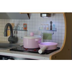 Bucatarie de joaca Enero Toys 1041124 (Wood/Pink) Thumb