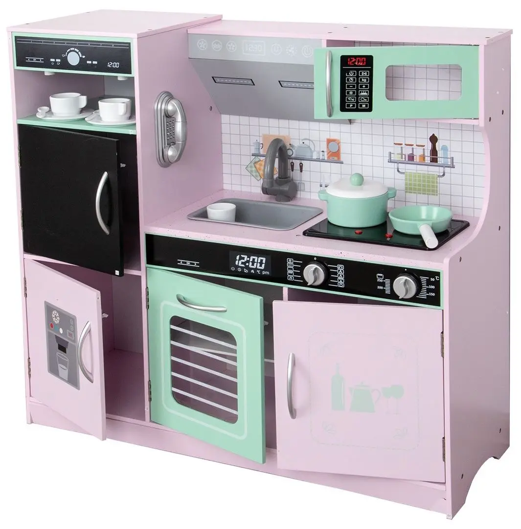 Bucatarie de joaca Enero Toys 1041131 (Pink/Mint)