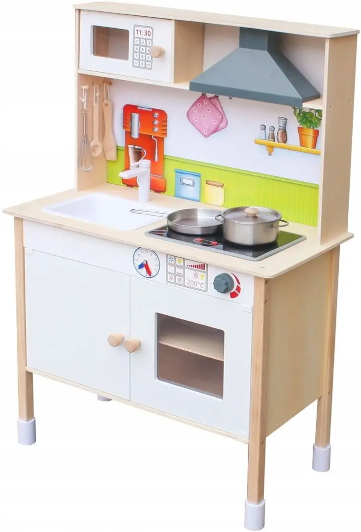 Игровая кухня Enero Junior Chef Mini 1017495 (White/Wooden) - 2