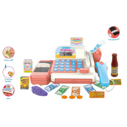 Игрушечный кассовый аппарат Essa Toys 987 (Pink/Beige) Thumb