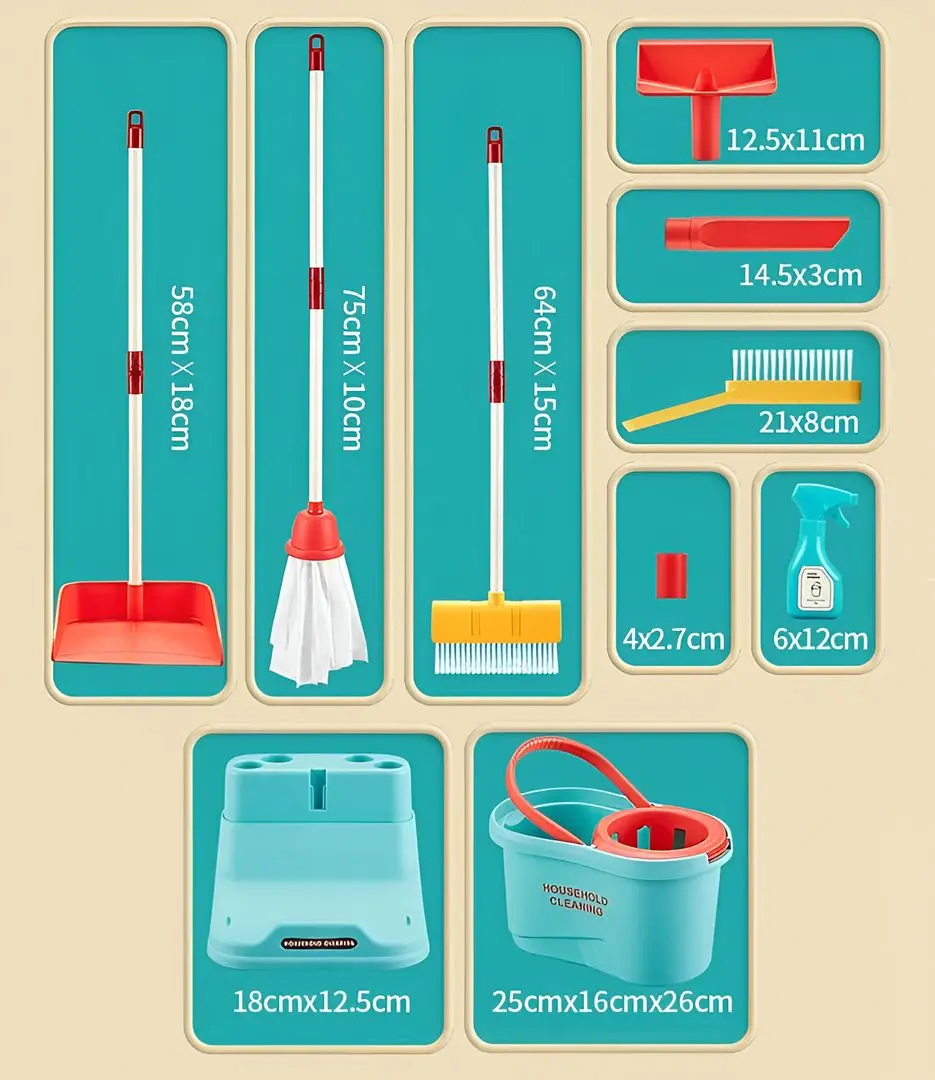 Set de curatenie jucarie Essa Toys HJ611C - 4
