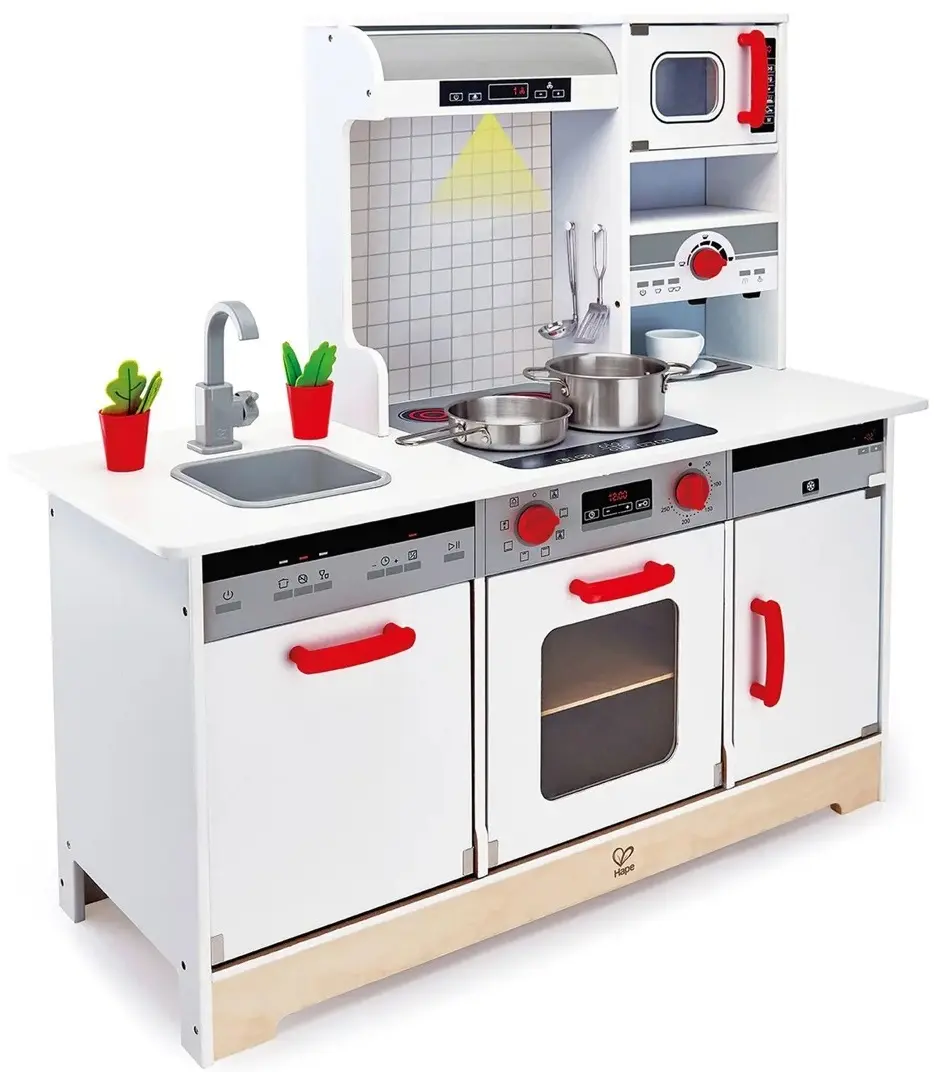 Bucatarie de joaca Hape All-in-1 E3216 (White/Grey) - 6