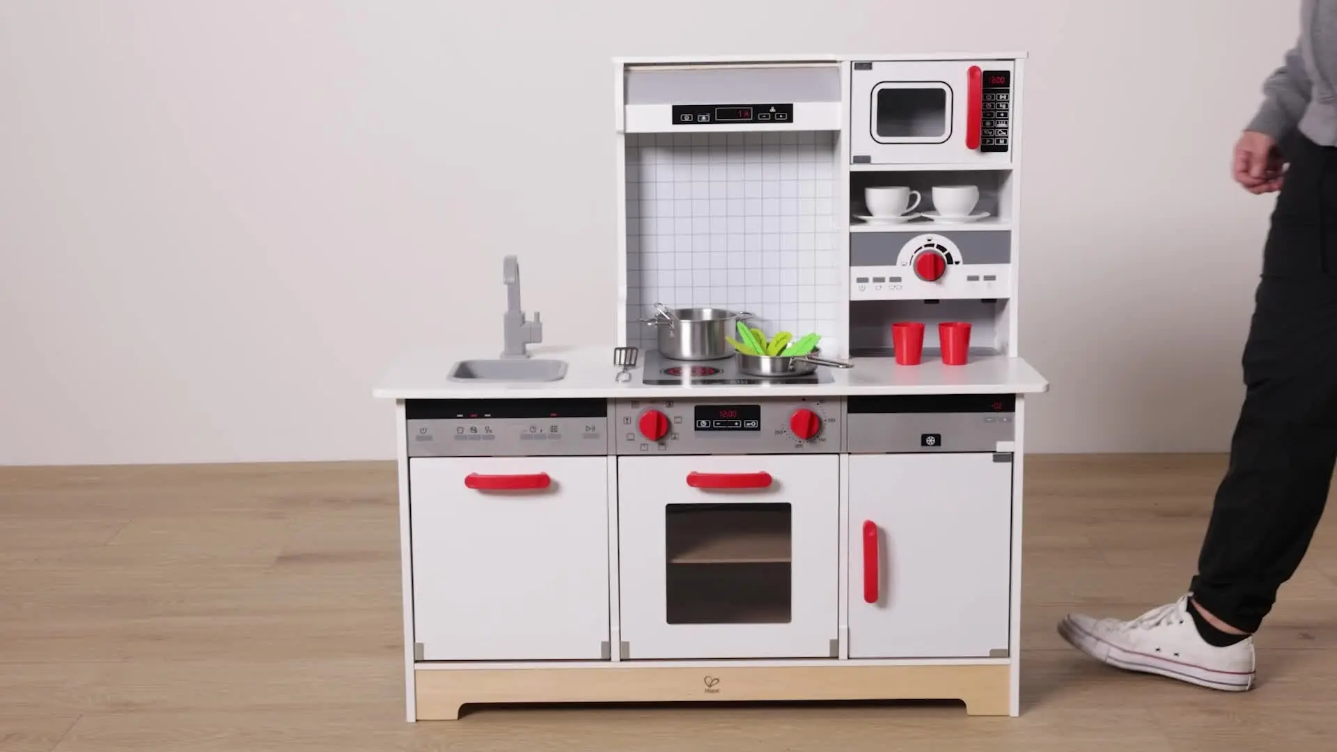 Bucatarie de joaca Hape All-in-1 E3216 (White/Grey) - 7