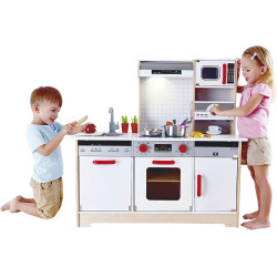 Bucatarie de joaca Hape All-in-1 E3216 (White/Grey) Thumb