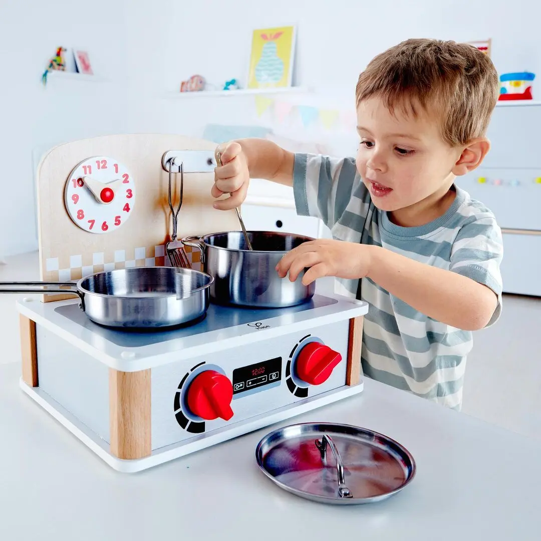 Set de joaca 2in1 Hape Kitchen & Grill E3151